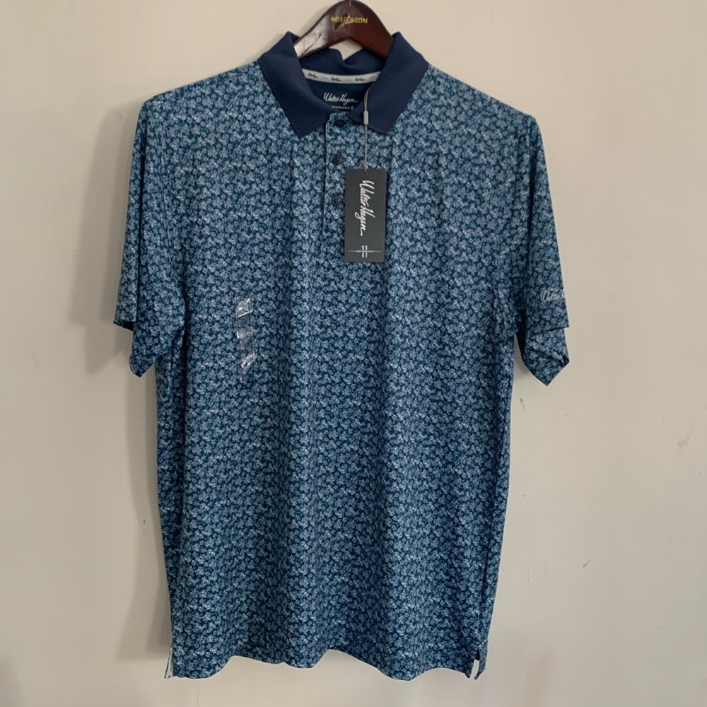 Walter Hagen Performance 11 Golf Polo Men’s Sz Large, Color Navy Floral